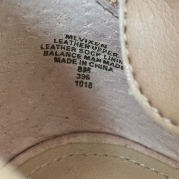 NWOT Marc Fisher Tan Vixen Cutout Suede Sandals women’s size 8 - Picture 7 of 10